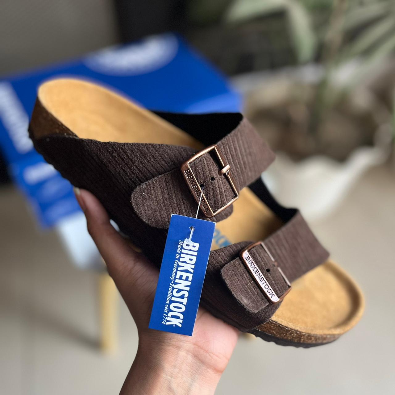 Birkenstock Boston Slides (Suede Green/thyme)